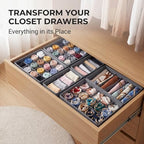 SUREMAX 10-Pack Underwear Organizer for Clothing Underwear, Sock, Bra, Grey - Image 4
