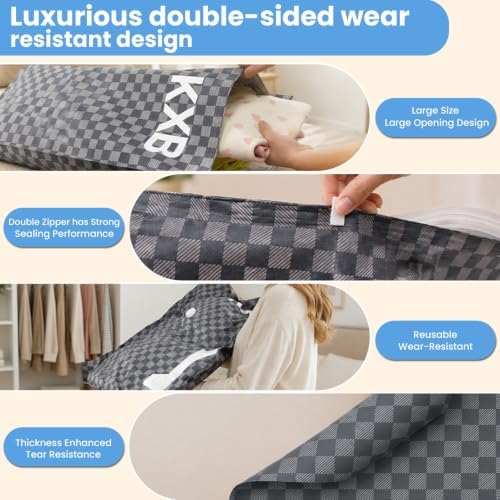 KXB Vacuum Storage Bags for Travel with Rechargeable Wireless Pump - Image 2