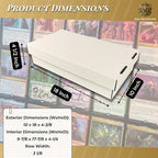 Max Protection 3-Row Super Shoe Storage Box - 3000 Card Count - 4-Pack - Image 3