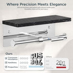 FORIOUS Toilet Paper Holder with Shelf, Commercial Toilet Paper Dispensers - Image 3