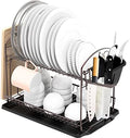 Simple Houseware 2-Tier Dish Rack with Drainboard, Bronze by SimpleHouseware