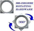 10Pack 6Inch Lazy Susan Hardware Square Rotating Bearing Plate Turntable - Image 3