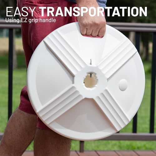 US Weight Durable 50 Pound Fillable Umbrella Base Designed to be Used with a Patio Table - Image 4