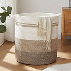 OIAHOMY 80L Laundry Basket Laundry Hamper Nursery Hamper Gradient Yellow by MasterofSpaceOptimization