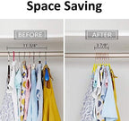 VECELO Premium Velvet Clothes Hangers Suit Heavy Duty (50 Pack)-Non Slip & Space-Saving with 6 Finger Clips & Tie Rack Excellent for Men and Women,Light Yellow - Image 5