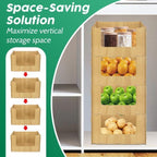 Skywin Wooden Stackable Storage Bins Open Front for Pantry Storage, 4 Pack - Image 4