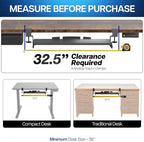 VIVO Large Clamp-on Computer Keyboard and Mouse Under Desk Slider Tray, 27 x 11 inch Pull Out Platform Drawer, Gray, MOUNT-KB05GY - Image 3