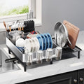 Urackify Expandable Dish Drying Rack, Stainless Steel, Large Capacity by Urackify