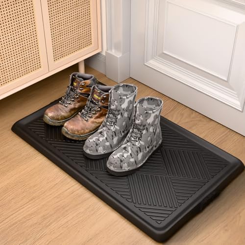 Boot Tray for Entryway, Rubber Mat for Shoe, 27.5"x16", 2 Pack - Image 2