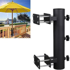 Patio Umbrella Holder Outdoor Deck Mount Umbrella Holder Heavy Duty Umbrella Clamp Hand-Turn Knob Umbrella Base Stand for Deck Railing, Fences，Docks, Courtyard Balcony, Patios by Wdwlbsm