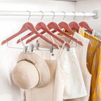 TOPIA HANGER American Red Cedar Wooden Hangers with Adjustable Metal Clips and 360° Swivel Hook, Premium Wood Clothes Hangers 10 Pack for Suit, Pant, Skirt, Jeans, Coat, Jacket-CT28C - Image 6