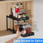 BOIVSHI Spice Rack Organizer for Cabinet, 7.5''Wx10.8''Dx9.2''H - Image 6