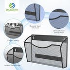 MINDEPOT Magnetic Wall File Organizer, Hanging File Holder, 3 Pack, Black - Image 4