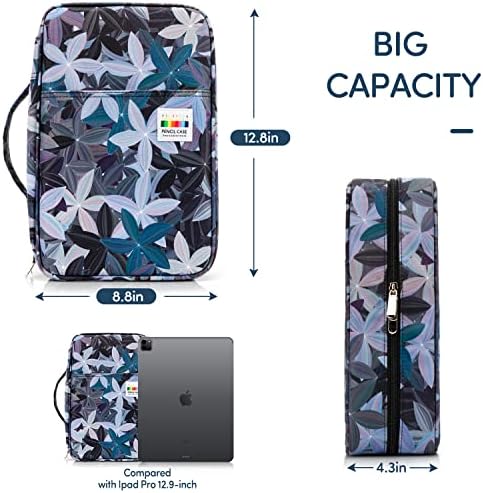 YOUSHAERS 300 Slots Pencil Case - Color Pencil Case Organizer Pen Case with Multilayer Holder for Prismacolor Colored Pencils & Gel Pen (Leaves) - Image 6