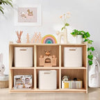 13 Inch Storage Cubes, 3 Pack Cube Storage Bins for Organizing, Cotton Rope Woven Baskets for Shelves, Bathroom, Kids Room, Closets, Baby Nursery - Image 2