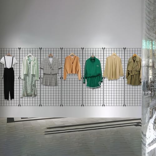 Grid Wall Commercial Grade Gridwall Panels – Heavy Duty Grid Panel for Any Retail Display Wall Grid 2' Width x 4' Height, Black (Pack of 4) Easily Portable - Image 6
