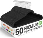 HOUSE DAY Premium Velvet Hangers 50 Pack, Non-Slip Flocked Felt Hangers by HOUSEDAY