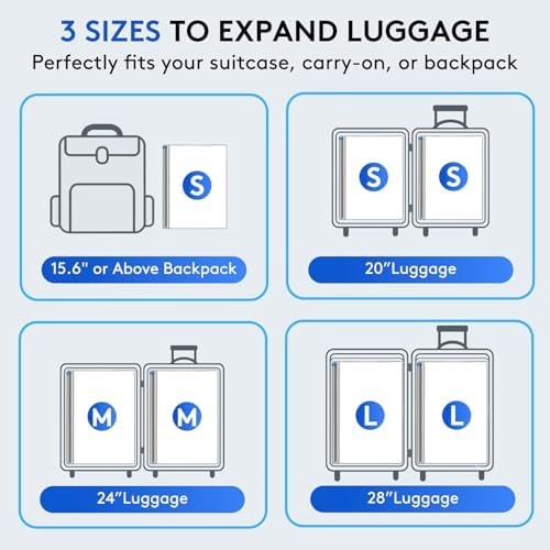 15 Packs Vacuum Bags for Travel with Rechargeable Pump, 3 Sizes Vacuum Seal Bags for Clothing, Compression Vacuum Travel Bags for Luggage, Vacuum Packing Bags for Closet Organization - Image 4