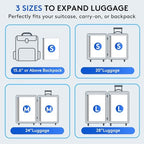15 Packs Vacuum Bags for Travel with Rechargeable Pump, 3 Sizes Vacuum Seal Bags for Clothing, Compression Vacuum Travel Bags for Luggage, Vacuum Packing Bags for Closet Organization - Image 4