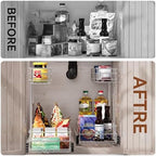 Under Sink Organizer 9" W X19 D, Pull Out Cabinet Organizer 2 Tier - Image 3