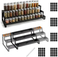 Adjustable 3-Tier Spice Rack – Expandable Metal Spicy Shelf Organizer by Unknown