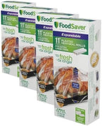 FoodSaver Vacuum Sealer Bags for Extra Large Items, 11in x 16ft Expandable Heat-Seal (Pack of 8) by FoodSaver