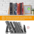 DRELIFAM Red Oak Book Ends Heavy Duty Handmade Book Ends for Shelves Decorative Bookends to Hold Heavy Books (Red Oak Large) - Image 3