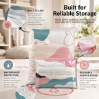 6 Pack No Pump Vacuum Storage Bags, 3D Compression Bags for Storage, (3 Medium & 3 Large) Packed in Frosted Zipper Bag - Image 4