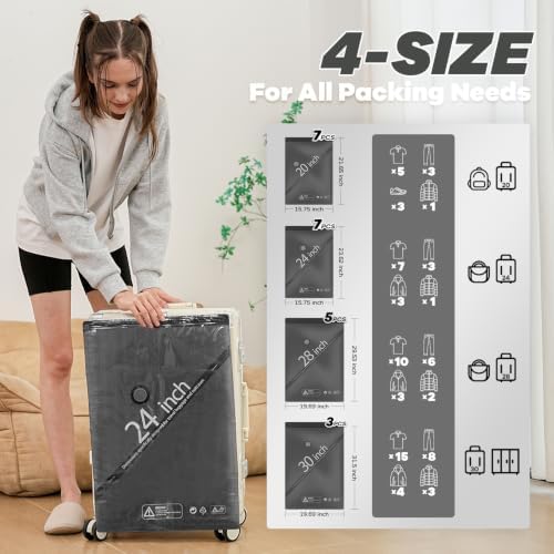 Vacuum Storage Bags for Travel with Wireless Pump for Luggage or Suitcase - Image 2