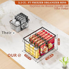 Freezer Organizer Bins for 3.5 Cu.Ft,Upgrade Quick Expand/Collapse,4PACK - Image 4
