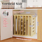 7 Tier Wooden Tray Dividers for Cabinets - Image 3