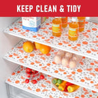 Cooyes Shelf Liners, 2-in-1 Non-Slip Fridge Mats, Absorb Excess Moisture, No-BPA Multiple Sizes for Glass Shelves, Kitchen Cabinets, Drawers (17.7 W x 24 L Inches, Dasiy-12 Pack) - Image 2