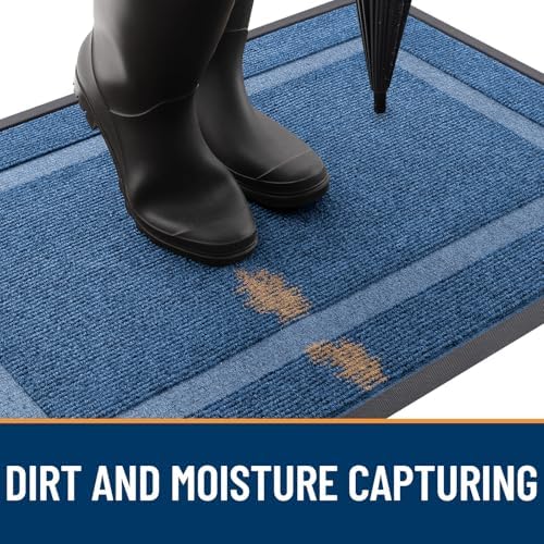 OLANLY Front Door Mat Outside 59x20, All-Season Heavy-Duty Rubber Doormat - Image 5