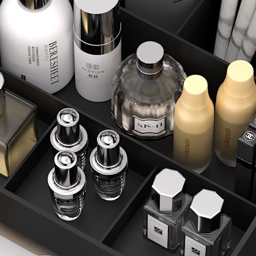 Makeup Organizer with Drawers, Countertop Organizer for Vanity, Bathroom and Bedroom Desk Cosmetics Display Case for Brushes, Lotions, Perfumes, Eyeshadow, Lipstick and Nail Polish - Image 6