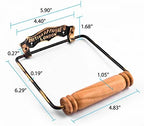 Renovators Supply Manufacturing Toilet Paper Holder Stand Wall Mount 7 in. Brass Toilet Paper Roll Holder with Mounting Hardware - Image 2