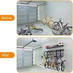 TORACK Wall Mounted Bike Storage Rack with Shelf, 6 Bikes Hangers - Image 6