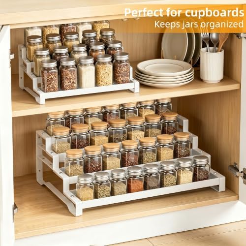 Spice Rack Organizer for Cabinet, 13-21.5" Expandable Spicy Shelf - Image 3