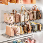HOYOJA 4 Pack Clear Bag Purse Organizer for Closet Shelf, Handbag Organizer by HOYOJA