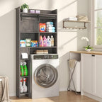 kepptory 30" W Over the Toilet Cabinet with Sliding Barn Door, Dark Grey - Image 7