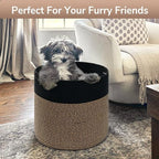 Goodpick Wicker Blanket Basket Living Room, Toy Storage for Playroom, 45L - Image 5
