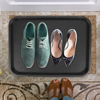 Yardwe Black Plastic Boot Tray - Multi-Purpose Waterproof Shoe Mat for Indoor and Outdoor Use, for Entryways, Mudrooms, and Pet Bowls - Image 4