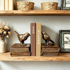 Vintage Bird Bookends & Faux Decorative Books for Home Decor - Image 5