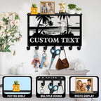 Dyoart Custom Beach Theme Key Holder Wall Mount with Shelf, Home Decor Gift - Image 5