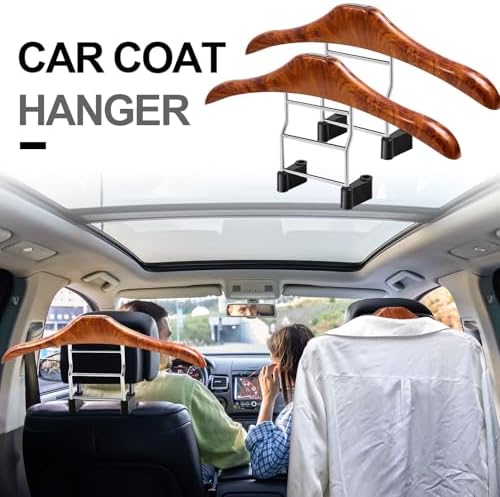 DaisyInner 2 Pack Car Coat Hanger for Headrest, Seat Jacket Hanger - Image 6
