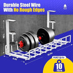 Under Desk Cable Management Tray 2 Pack, Xpatee Upgraded Wire Management No Drill No Screws, Cable Tray with Clamp for Wire Organizers, Computer Cord Rack for Office, Home - No Damage to Desk White - Image 5