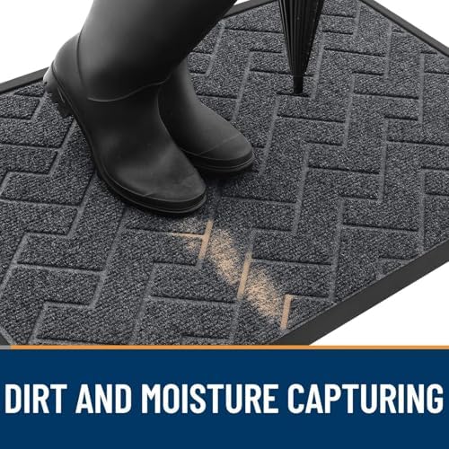 OLANLY Front Door Mat Outside 59x23, All-Season Absorbent Rubber Doormat - Image 7