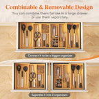 Lifewit Expandable Utensil Organizer for Kitchen Drawer, Cutlery Holder - Image 3