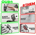 Corner Shower Caddy Suction Cup,Shower Shelves with Hooks,No Drilling Powerful Upgrade Suction Bathroom Corner Organizers and Storage,Removable Waterproof Rustproof Shower Shelf Bathroom Decor - Image 6
