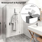 BAKON Over The Door Hanger Folding Clothes Drying Rack, Folding Hanging Coat Rack for Indoor Laundry Room Compact Small Space Foldable Portable Clothing Hanger Hook Collapsible-4 Pack (Gray) - Image 3