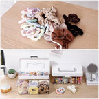 FABROK 2 Pack Portable Hair Accessories Organizer Box for Girls, Plastic - Image 4